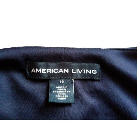 American Living Women's Long sleeve Dark Navy size 16 Dress - Picture 11 of 13